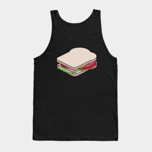 Unexploded Sandwich Diagram Tank Top